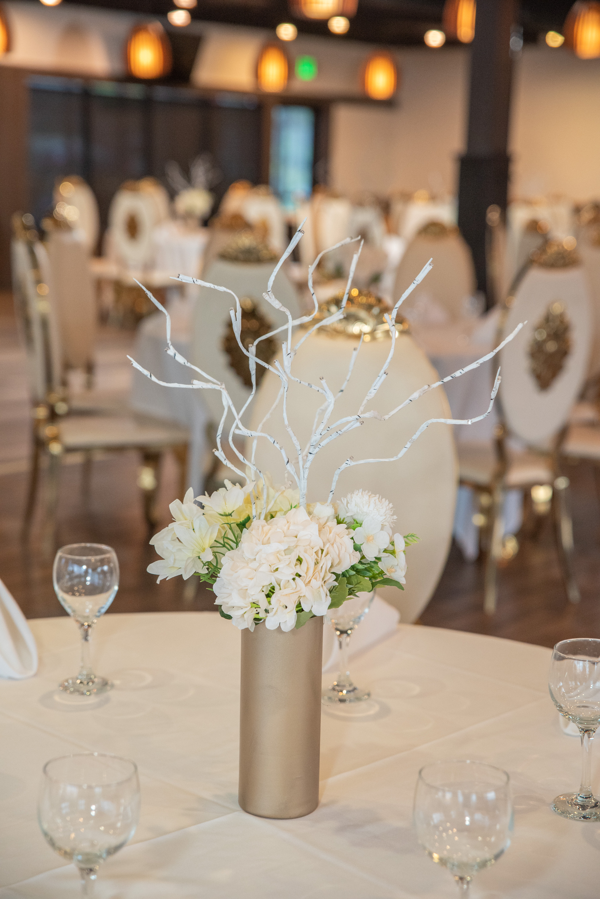 Centerpiece at reception